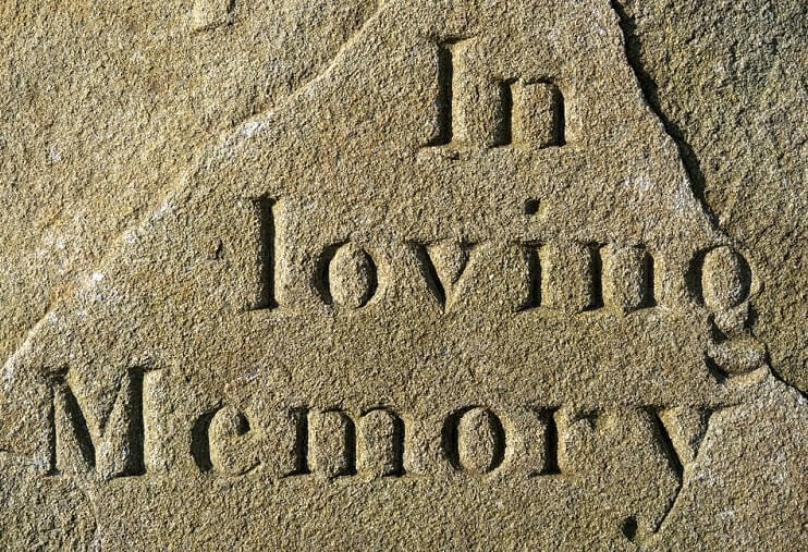 a carved stone of a memorial